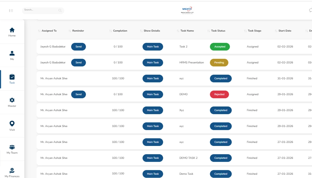 Employee Task Management