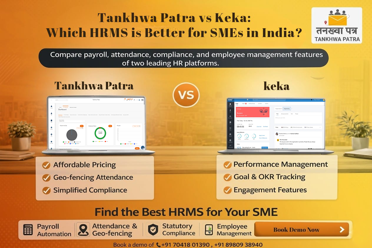 Tankhwa Patra vs Keka: Which HRMS is Better for SMEs in India?