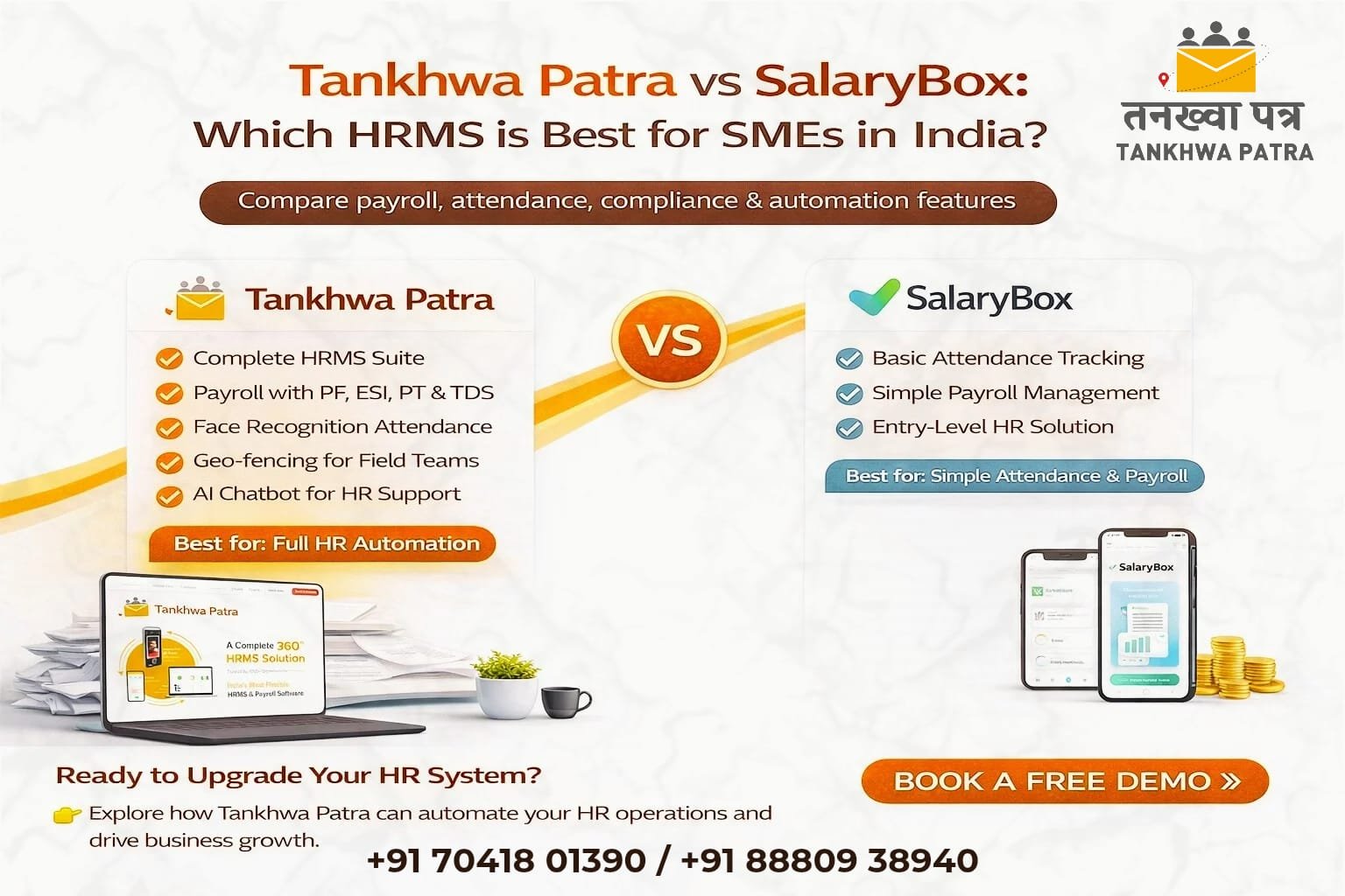 Tankhwa Patra vs SalaryBox – Which HRMS is Best for SMEs in India?