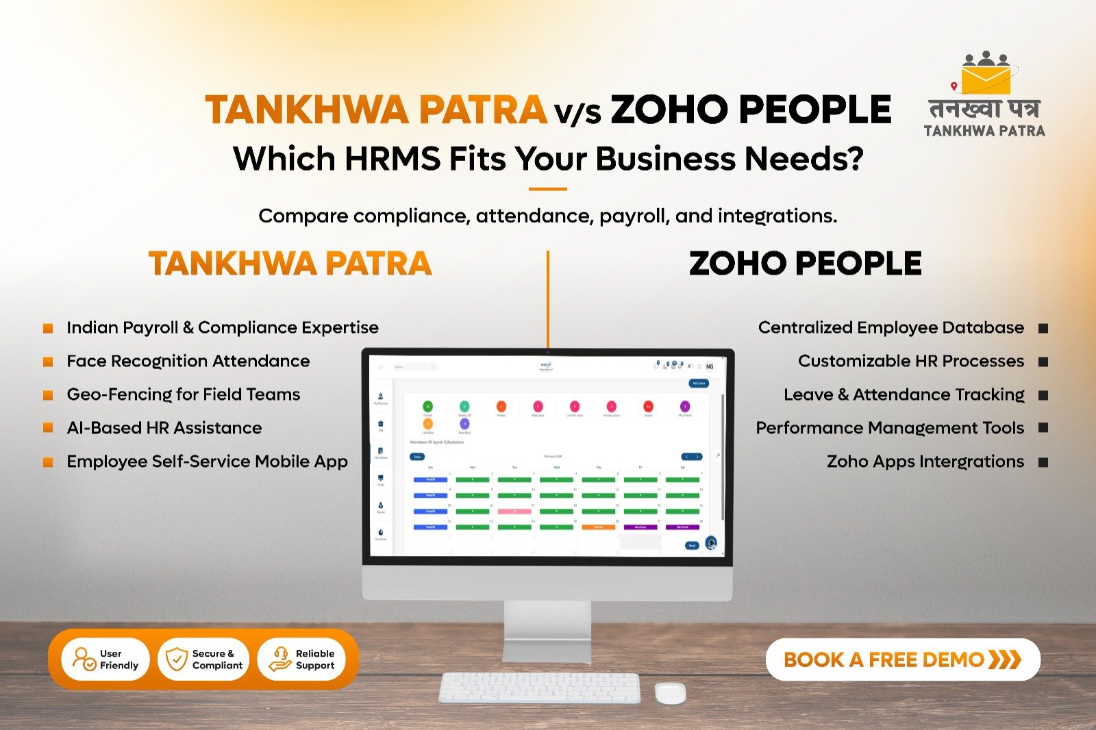 Tankhwa Patra vs Zoho People: Which HRMS is Better for Indian SMEs?