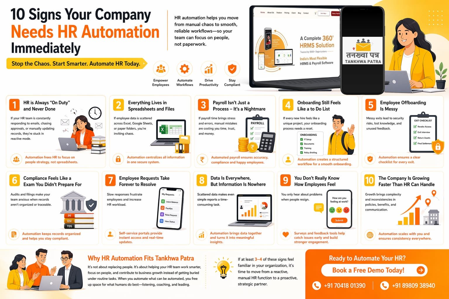 10 Signs Your Company Needs HR Automation Immediately