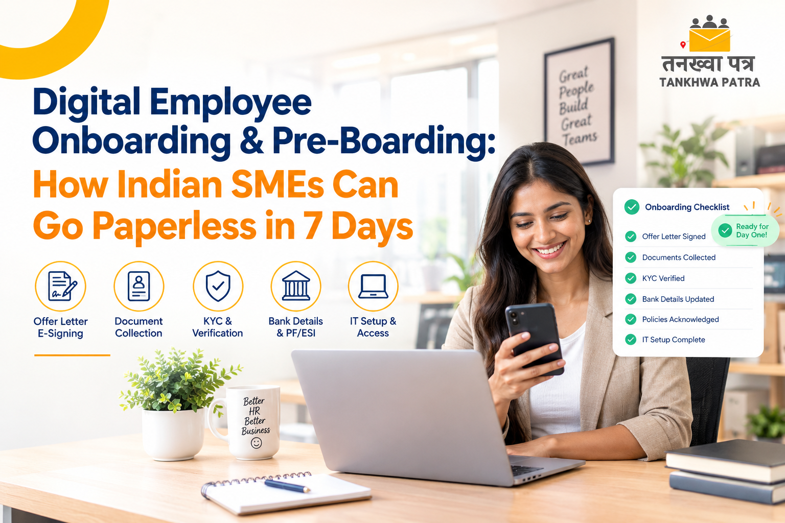 Digital Employee Onboarding & Pre-Boarding: How Indian SMEs Can Go Paperless in 7 Days